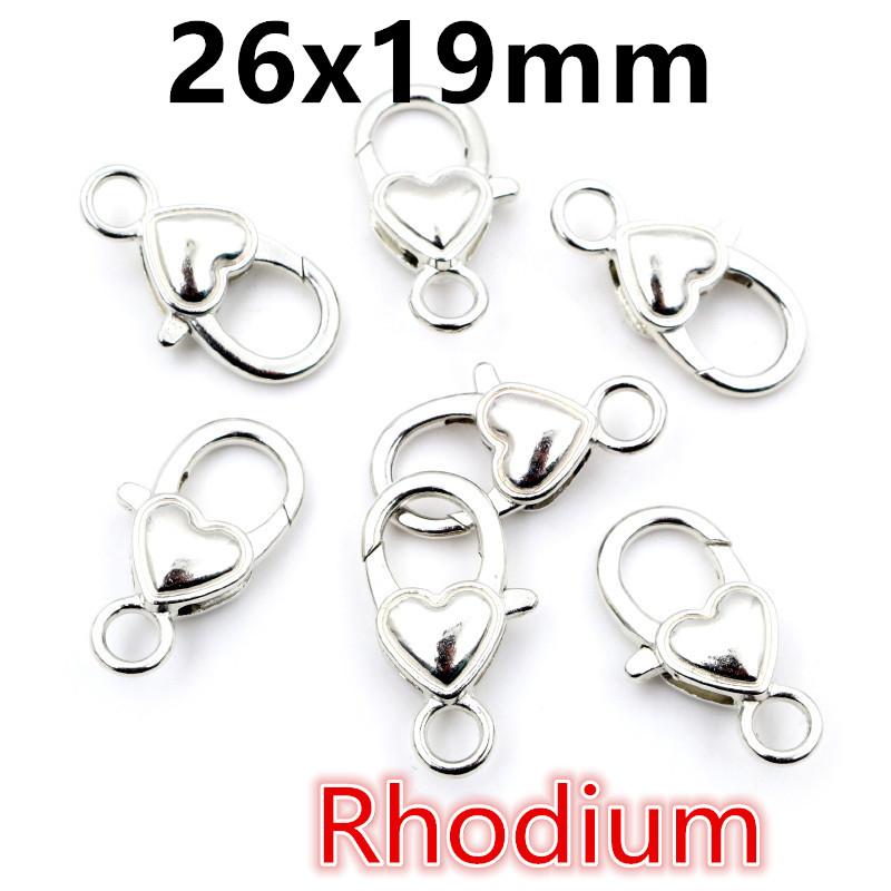 10pcs Snap Lobster Clasp Hooks Gold Silver Plated 5 Colors DIY Jewelry Making Findings for Keychain Neckalce Bracelet Supplies