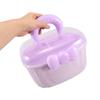 Clear View Storage Organizers For Girls Women 2 Layer Durable Plastic Travel Friendly Case With Comfort Grip