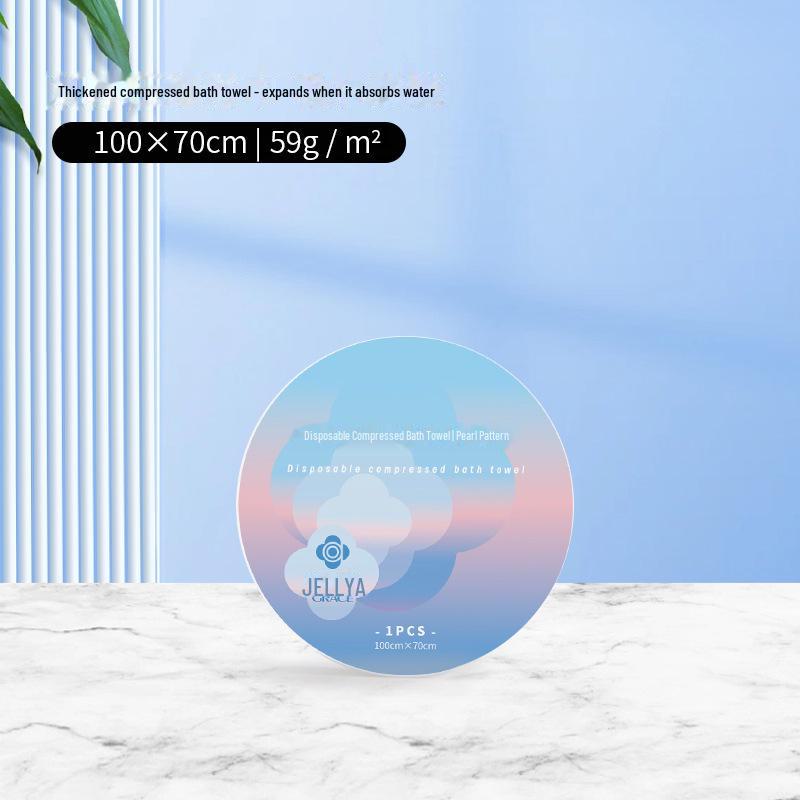 Jieliya Soft Disposable Compressed Bath Towel - Thickened & Absorbent for Home, Travel, Hotel MRJ787