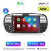 Android 13 Wireless CarPlay for Apple 2Din Auto Radio for FIAT 500 Abarth 2007 2008 2009-2015 Multimedia Screen Stereo GPS BT