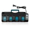For Makita Battery Charger 11.1V-18V LXT Lithium‑Ion 1-Port Battery Charger Rapid Charger with Dual USB Port 11A Power Tools