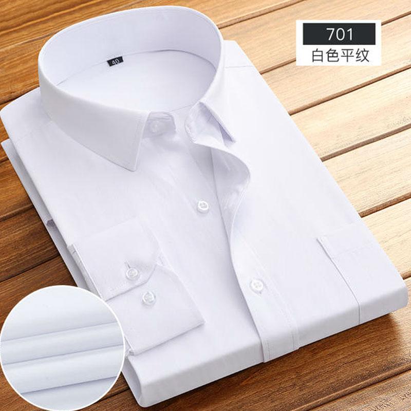 New Men's Short-sleeved Shirt Long Sleeved Spring and Summer Thin High-quality Cotton Casual Wear Fashion Slim