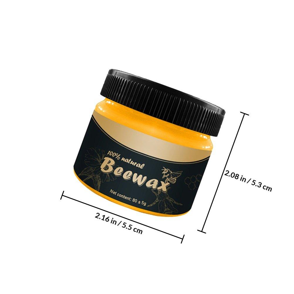 2Pcs Beeswax Furniture Care Natural Wood Polishing Wax Waterproof Wood Maintenance Wax for Stone Seals Multi