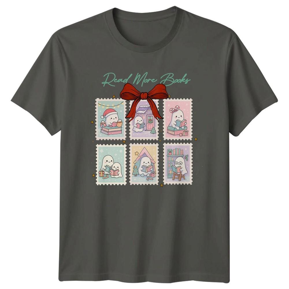 Read More Books Christmas Reading Ghost Holidays Unisexs Unisexs Graphic Tee S