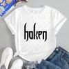 New Style Tops And TShirts Haken Band Summer Fashionable ShortSleeved Unisexs And Unisexs Shirts Comfortable TShirts