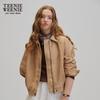 Teenie Weenie Women's Bear Faux Leather Jacket