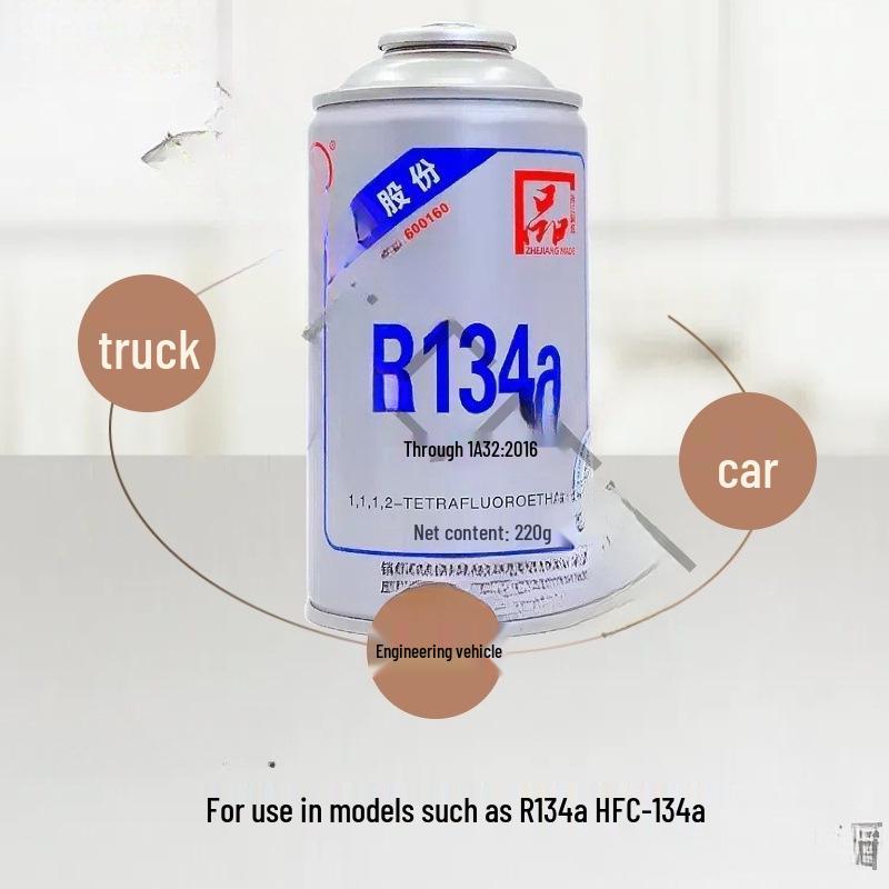 R4 Automotive R134a Refrigerant & Leak Sealer with Coolant Freezing Oil