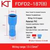 KT Keshitong FDFD2-110-187-250 Fully Insulated Female Crimp Connector Terminals (1000 Pcs)