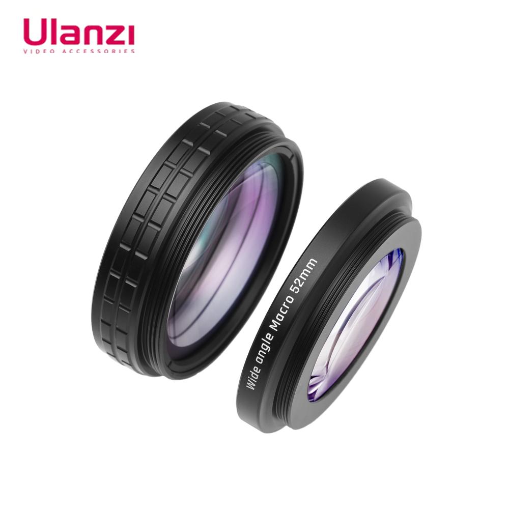 

Ulanzi WL-1 18 мм широкоугольный объектив 10X макрообъектив 2-в-1 Дополнительный объектив с чистящей тканью с использованием