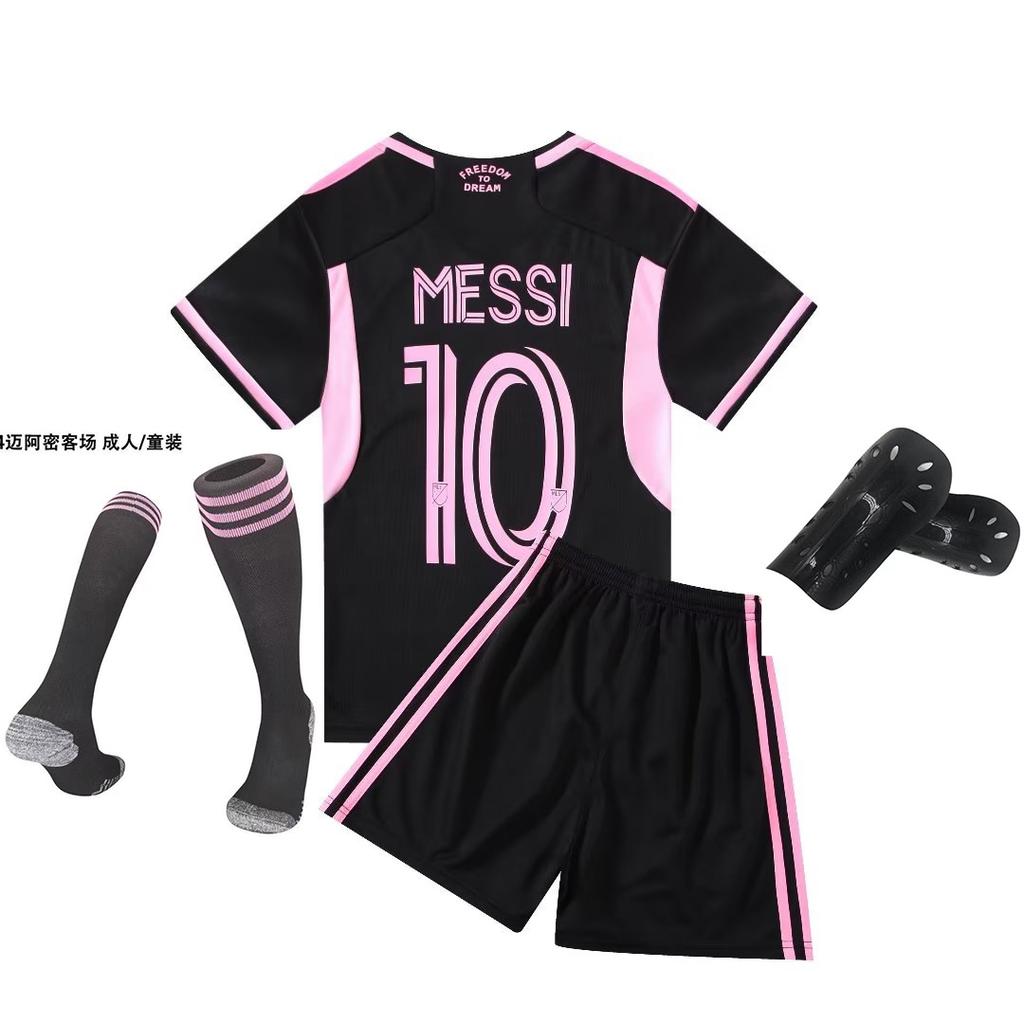 23-24 Miami Venkovní č.. 10 Club Podzimní Oblečení Fotbalový Dres Dětský Dres Velikost 14-2XL