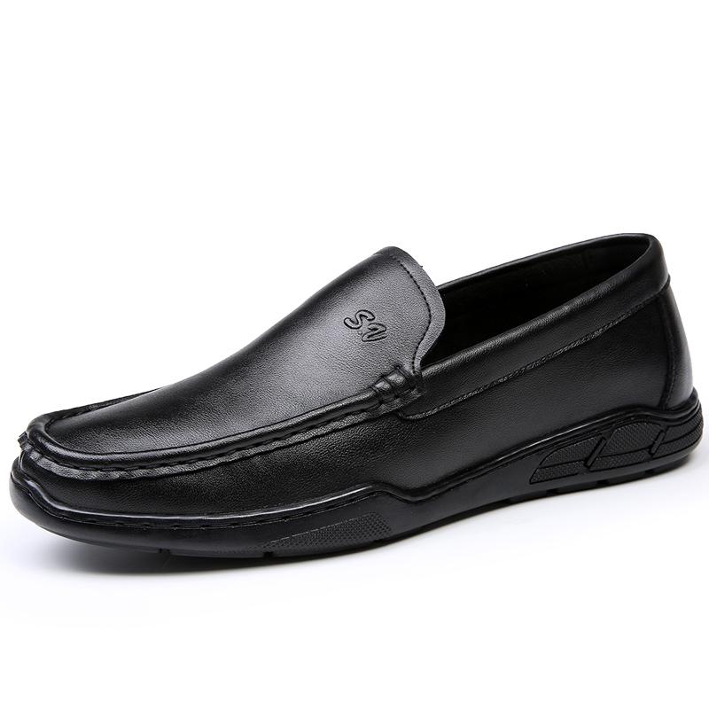 Leather luxury Penny Men's Loafers and Slip-ons Casual Shoes Hollow Out Man Moccasins Summer Slip-On Flats Mens Driving Shoes