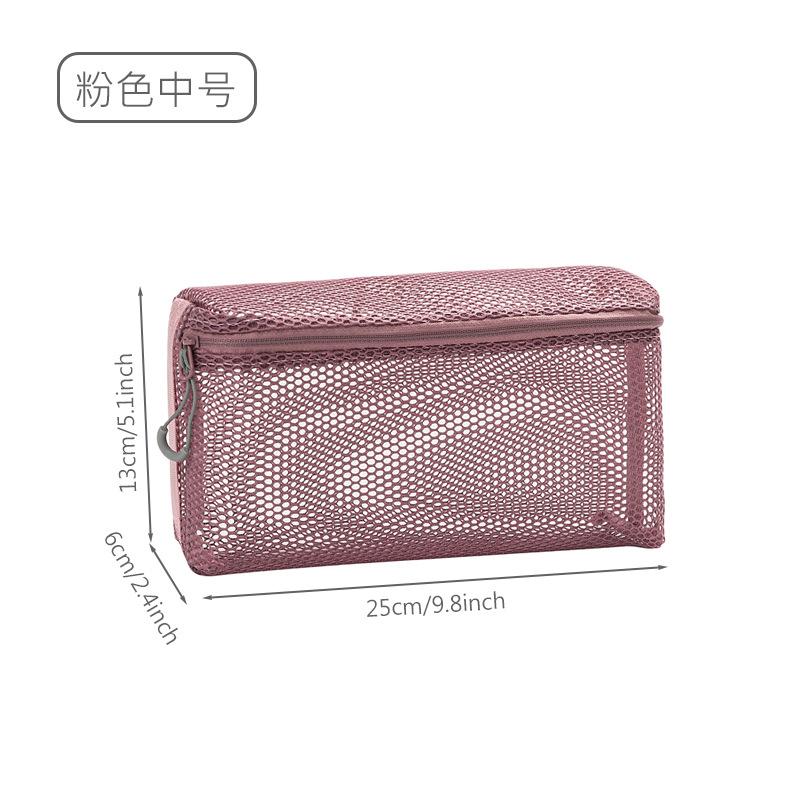Portable Waterproof Toiletry Bag Travel Cosmetic Organizer Women Men Mesh Shower Pouch Makeup Storage Bag Wash Bag