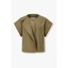 Vov Front Ruffle Round Neck Jacket 7156210008