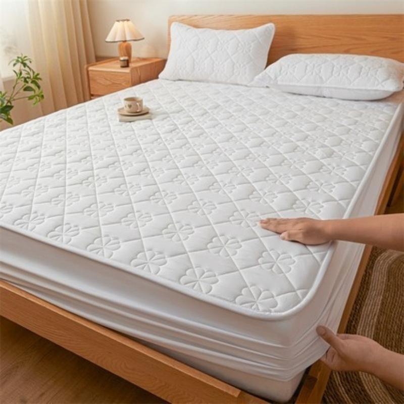 New Style Class A Raw Cotton Padded Waterproof Fitted Bed Sheet Mattress Cover Bedspread Comforter for Bedding Protection