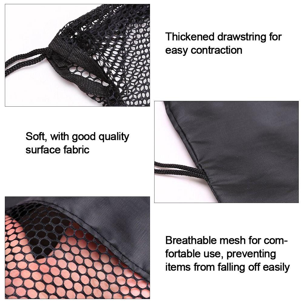 Basketball Carry Bag Oxford Basketball Cover Mesh Bag Black Portable Volleyball Ball Storage Bags Ball Net Pouch Outdoor