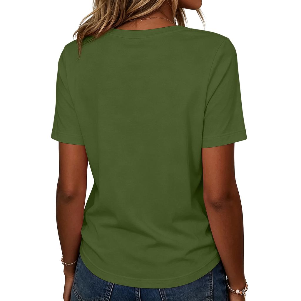 Fashion Casual Unisex Letter Print T-Shirt with Festival Graphic Design - Short Sleeve Round Neck Tee for Men and Women