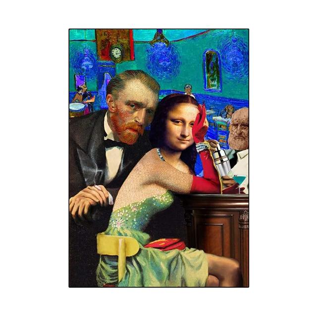 Funny art Canvas Art Paintings Poster And Print Abstract Wall Art Picture For living room home decoration No Frame