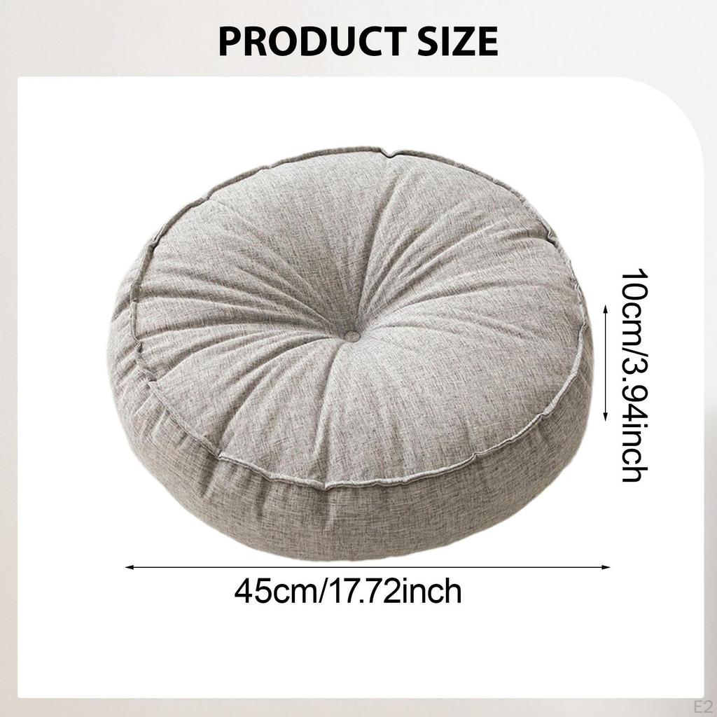 Circle Meditation Cushion, Floor Cushion Pad for Seating Sitting Chair Sofa Office