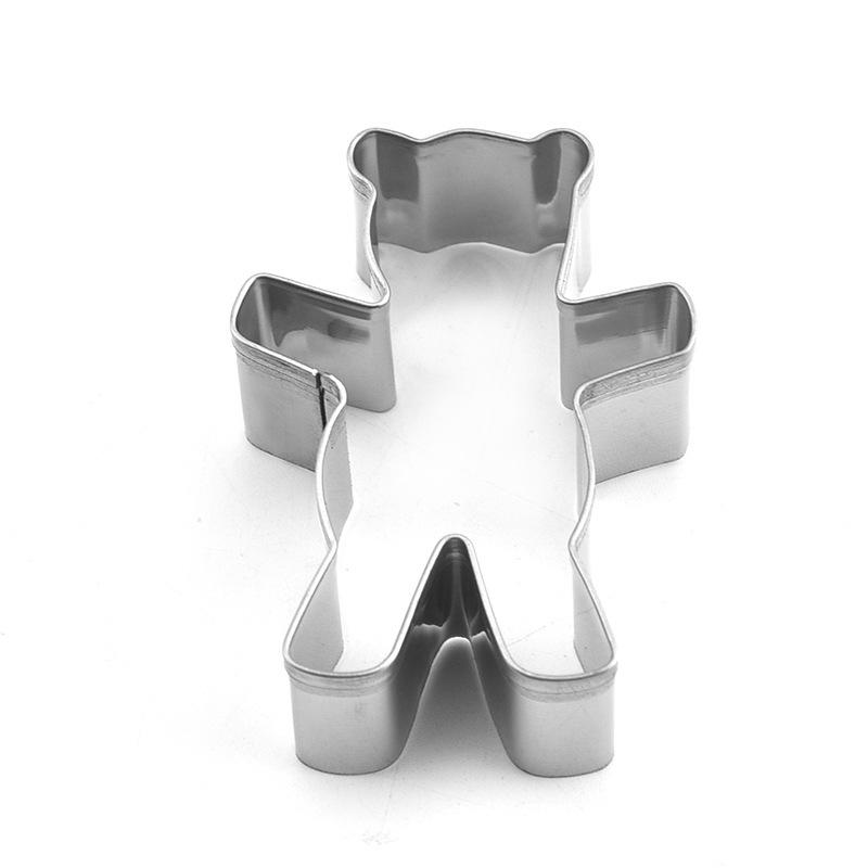 3D Teddy Bear Cookie Stamp & Cutter - DIY Christmas Baking Tool