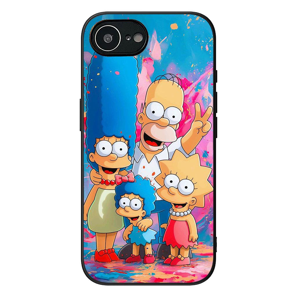 Cartoon S-Simpsons-Funny Barts Phone Cover for Apple iPhone 16 15 14 Plus 13 12 Mini 17 Pro Max + ProMax 16E Air Case