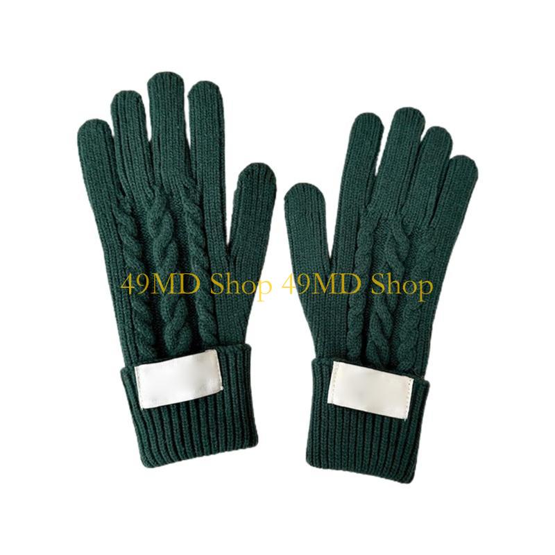 49MD Soft Knitting Hat Female Shawl Hat Warm Beanie Outdoor Sport Activity Cap/Gloves