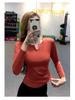 Women's Quick-dry V-neck Long-sleeve Slim-fit Yoga Top