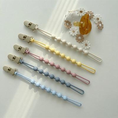 Korean Style Silicone Pacifier Clip & Baby Teether | Infant Bottle Lanyard | Skin-Friendly & Anti-Drop