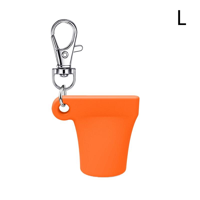 Pratik Silikon Anahtarlık Kapağı Dudak Parlatıcısı Aksesuarları Taşınabilir Dayanıklı Tutucu Anahtarlık Ruj Saklama Kapağı İçin Uyumlu