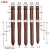 Crocodile Pattern Design Leather Watch Strap 18mm 19mm 20mm 21mm 22mm Soft Watchbands Business Wristwatch Band with Pin Buckle