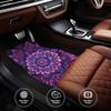 Universal Car Floor Mats Set of 4 - Enigmatic Purple Floral Pattern Designed for Mysterious Elegance,Auto Interior Accessories
