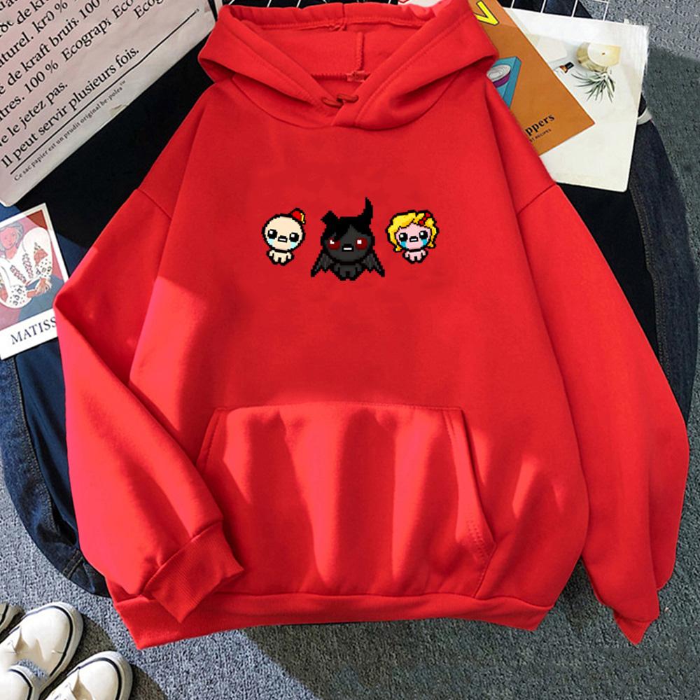 The Binding of Isaac Game Printing Clothes Fall/winter Fleece Sweatshirt for Men Comfortable Casual Pullover Anime Graphic Hoodie