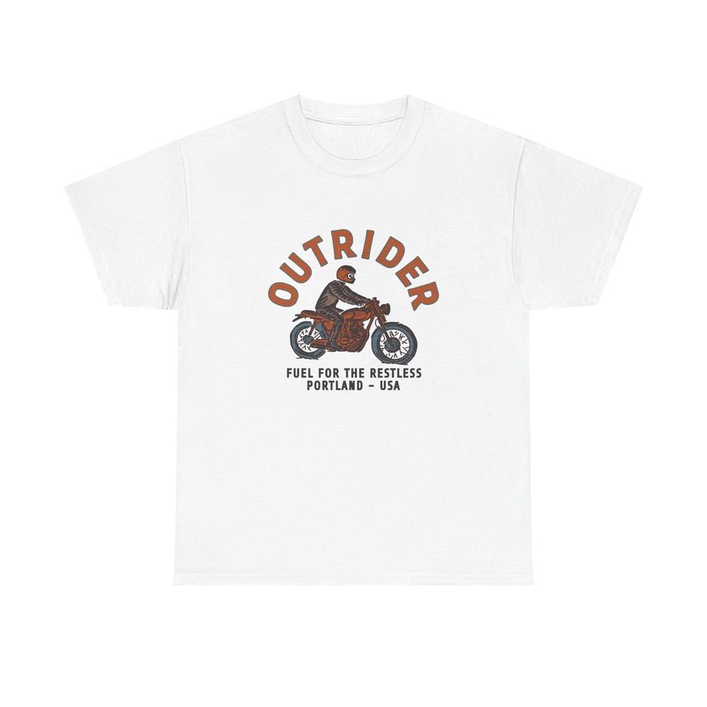 Outrider Motorcycles Graphic T Shirt Unisex Heavy Cotton Tee