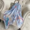 90cm *90cm Design Scarf Lady Shawl Printed Silk Felt Headscarf Scarf Lady Headscarf Square Scarf Lady Wrap Scarf 2021