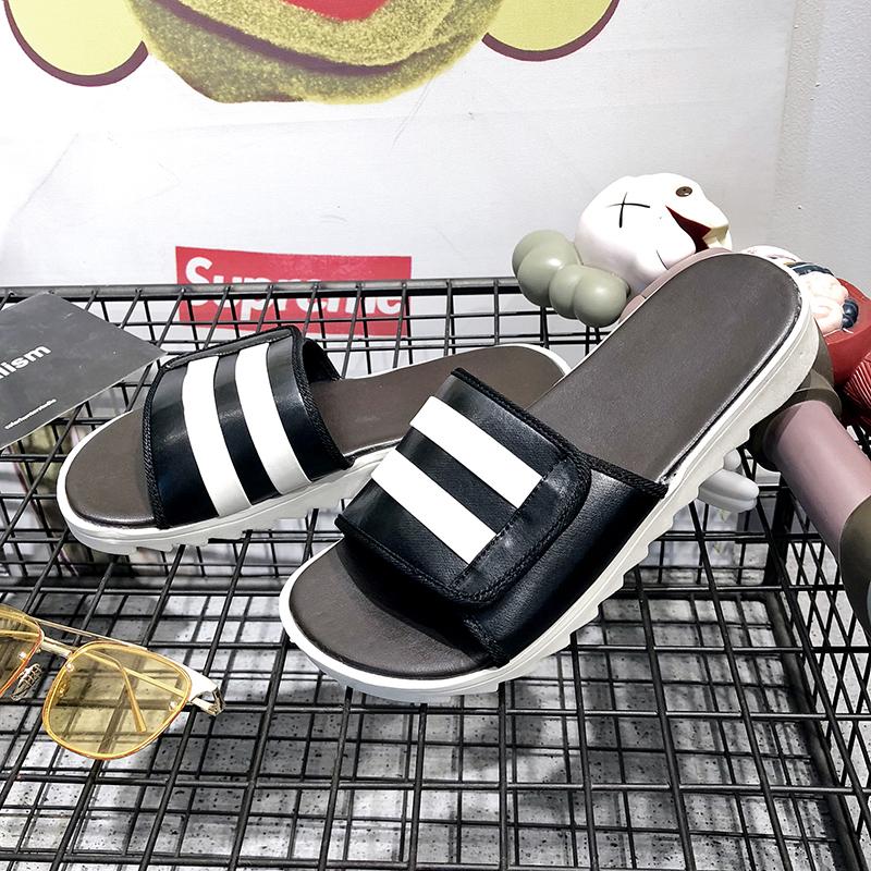 Summer Men Slippers Flat Shoes Indoor PVC Flip Flops Non-slip Bathroom Slides Beach Sandals Home Slippers Zapatillas De Hombre