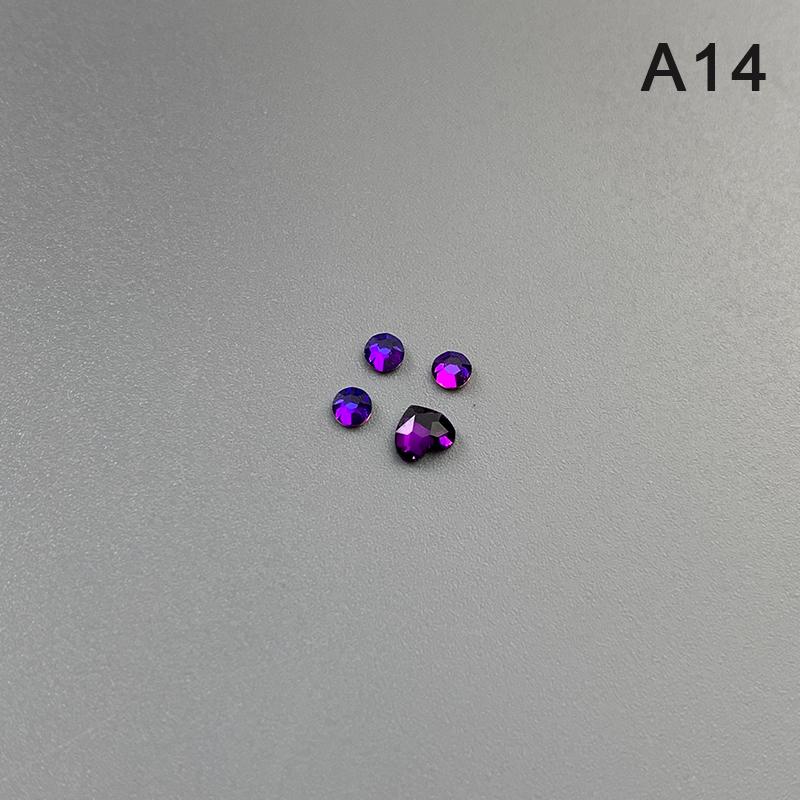 4Pcs Dental Tooth Gems Crystal Diamond Ornament Various Shapes Color Teeth Jewelry Denture Acrylic