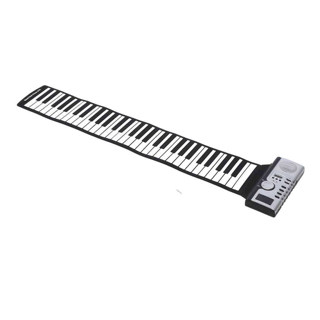 61 Key Roll Up Piano Keyboard Portable Silicone Electronic Piano Keyboard with Built in Speaker for