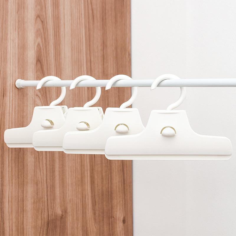 Coat Clothes Plastic Hanger With Strong Clamp For Wrinkle Prevention Storage And
