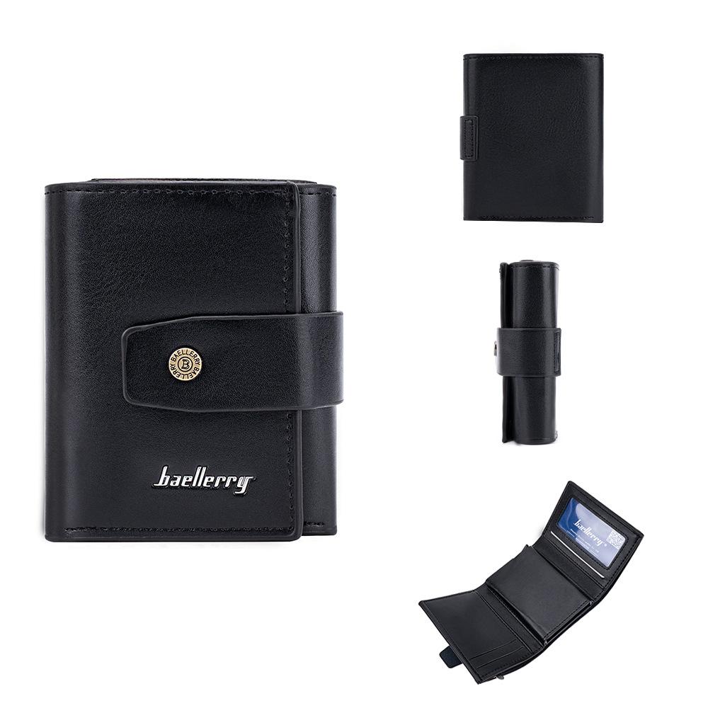 Новая мужская картхолдер-кошелек RFID, бизнес, многокарточный, с застежкой, алюминиевый бокс, эластичный кардхолдер, мужской