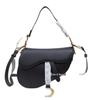 Women's Crossbody Saddle Bag with Vintage Floral Embroidery