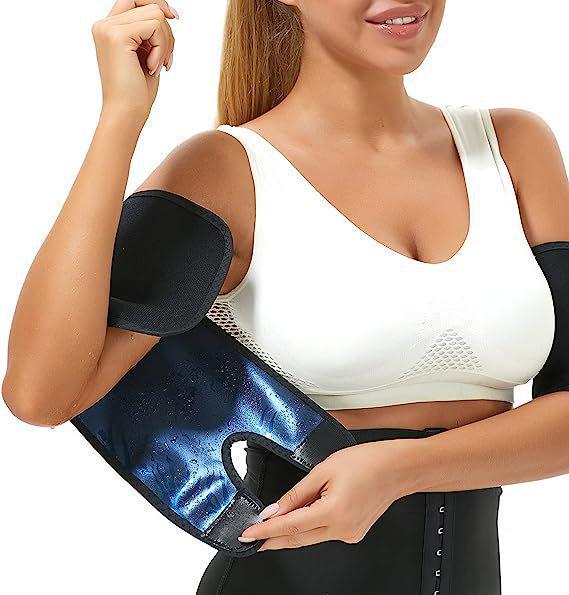 Damen Figurformende Ärmel für Yoga und Fitness - Schlankmachende und Schweißtreibende Armschützer