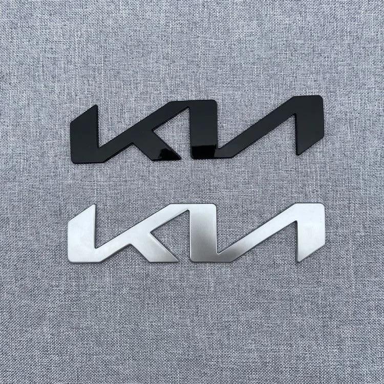 KN ABS Car Front Logo Sticker For New Kia Rear Bumper Tail Door Trunk Sticker Car Rear Emblem Sticker Styling Accessories