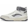 New LiNing RSR 101 HI Cushioning Anti Slip And Wear Resistant Rebound Mid Top Vintage Basketball Shoes Men's White Gray ABCS085-2