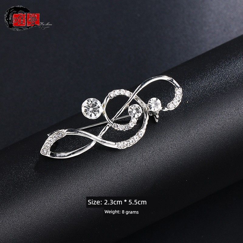 

Высококлассный женский костюм с вырезом горловины Элегантный чонсам Ювелирное украшение Брошь XD9114 White