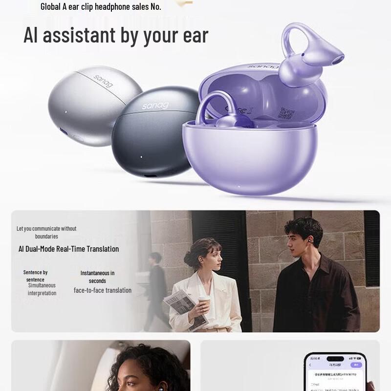 

SANAG ANC Clip True Wireless Bluetooth Earbuds