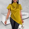 Haut à ourlet asymétrique tendance pour femme pour l'été