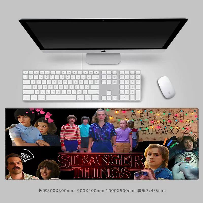 Premium Personalisierte Kreative Mauspads StrangerThings Leder-Mauspad Peripheres Computer-Tastaturpad Große Größe Büro-Schreibtischpad Tastaturpad