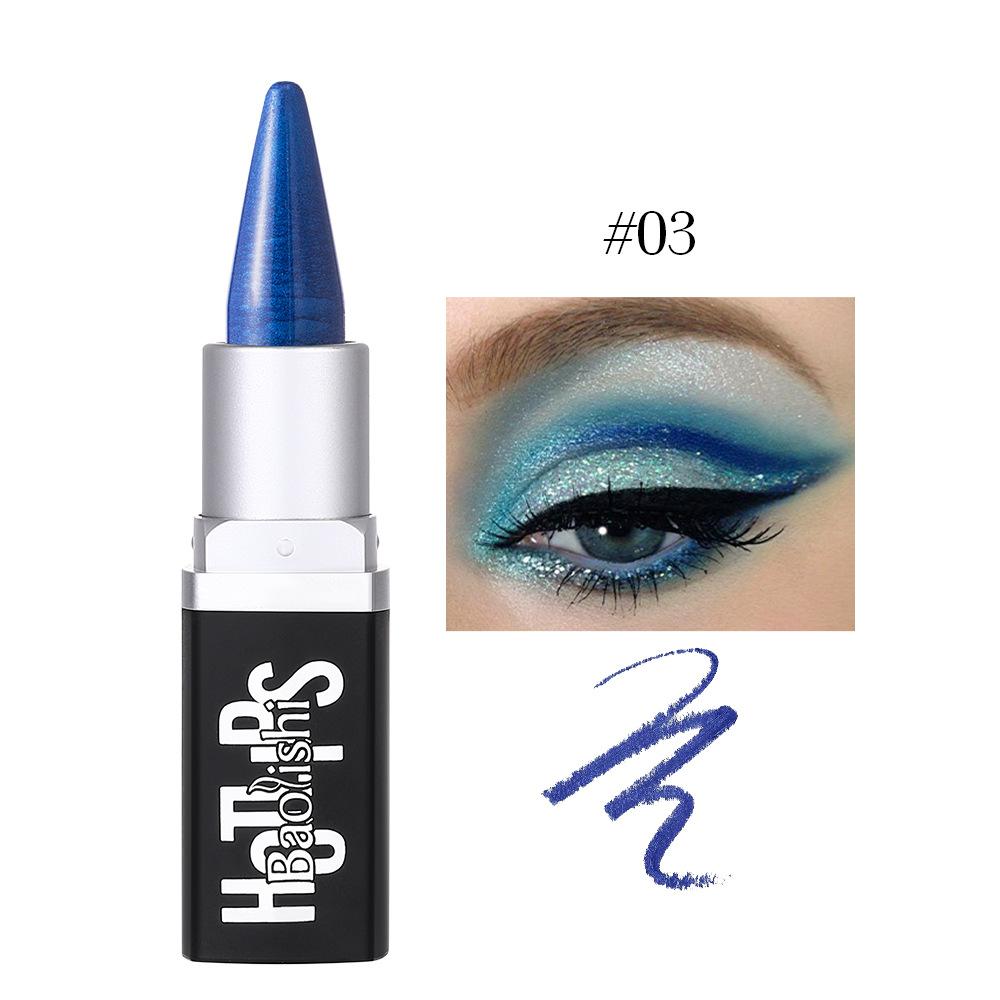 6-Color Pearlescent Eyeliner Stick Eyeshadow Stick Waterproof Non-Smudge Eyeliner Cream Quick Dry Long Lasting Eyeliner Pen Eyeshadow