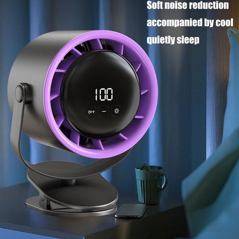 Small Desk Fan with 360degree Rotation Low Noise Fan Suitable for Baby Strollers Office Home Travel and Outdoor Activity
