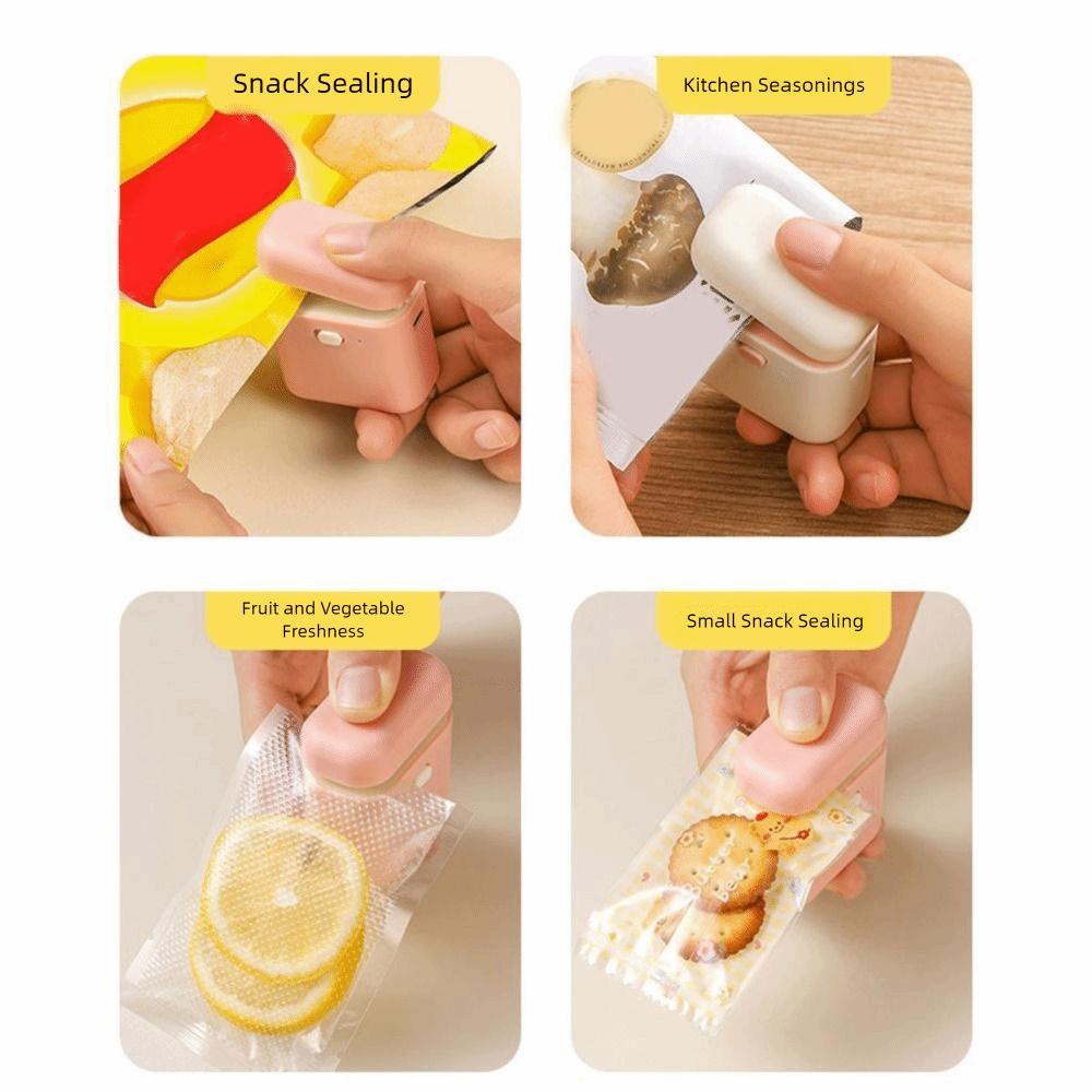 Handheld Plastic Bags Sealer Plastic Heat Sealer Portable Food Sealer Clip  Package Bag