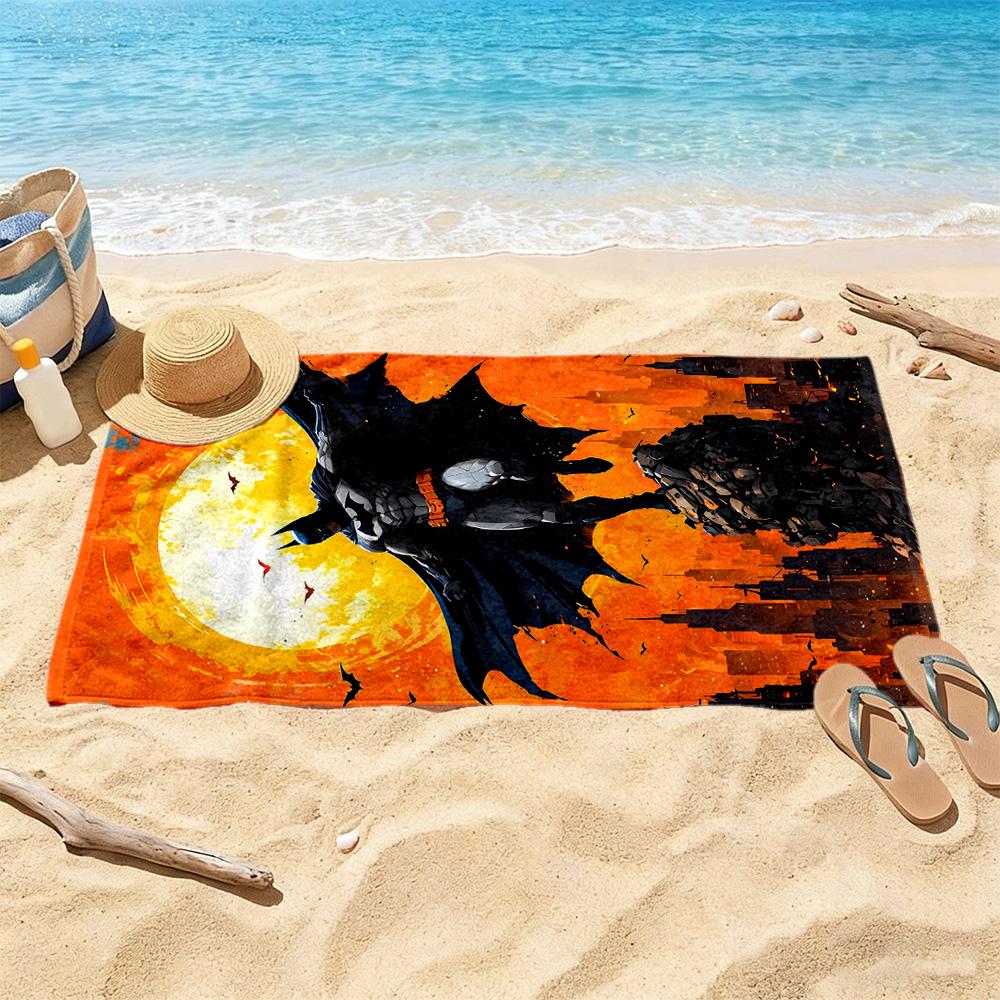Batman: Dark Knight Artwork Beach Towel Super Soft & Absorbent Comfortable Lightweight